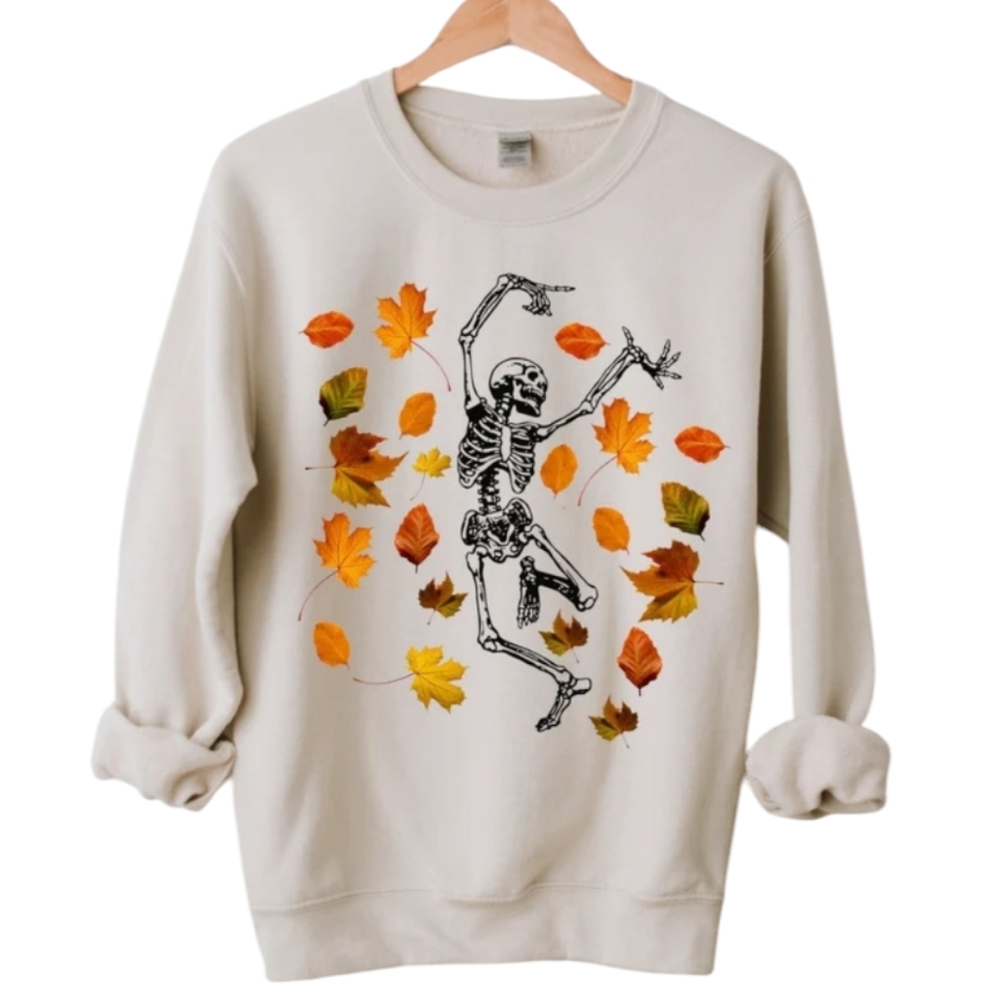 Women's Fall Skeleton Long Sleeve Sweatshirt. - NWOT - Picture 2 of 3